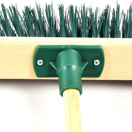 Bezem 40 cm inclusief staal 120 cm groen Huishouden Bezem stevig