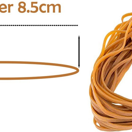 200x elastiekjes rubber met verschillende maten - Hobby & knutsel materiaal