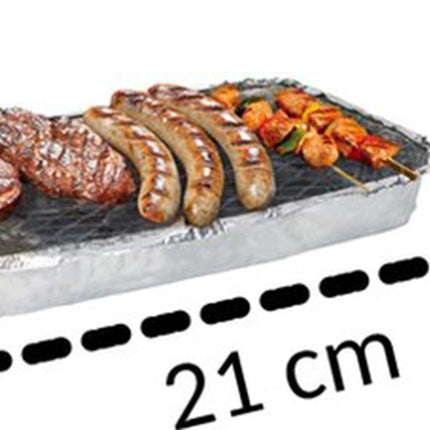 1 Stuks |Instant Picnic wegwerp BBQ| voor 4 personen | Wegwerp - Buiten barbecue - Tafel - Rooster - Balkon - Picknick - Barbecue accessoires |wegwerpbarbecue |Grill - Barbecue kopen - Barbecuen - Barbecue saus-1200g