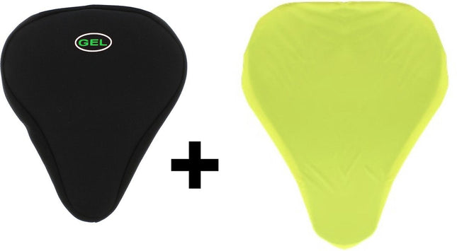 ZADELOVERTREK GEL MET WATERDICHT OVERTREK - Zadeldek met gel - Comfort fit  Saddle cover with gel - Uni  Zadelhoes - Zadeldoek