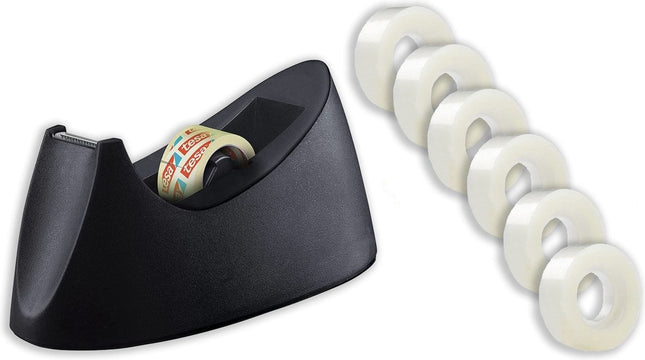 Plakbandhouder – Zwaar Model – Inclusief 7 Rollen Plakband – Tape Dispenser – Kantoor Artikelen – Bureau Accessoires – Kantoorbenodigdheden – Schoolspullen – School – Plakband