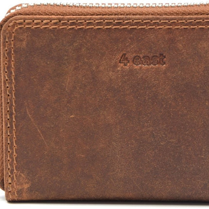Portemonnee - portemonnee dames - portemonnee heren - portemonnee pasjes - Portemonnee creditcard - Portemonnee met creditcardhouder - 4E-459 -creditcard portemonnee - Lederen portemonnee - Creditcardhouder - Cognac - Camel - RFID Protected Anti skim