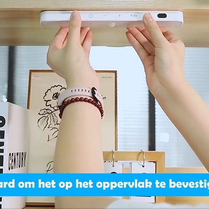 Kastverlichting met Bewegingssensor | 60 LED Oplaadbare Batterijweergave | Draadloos