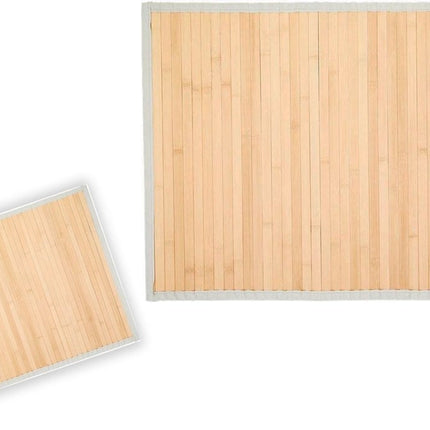 Bamboe badkamer douche sauna en bad mat - 50x75 cm - 1 stuks in de verpakking