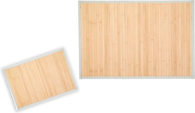 Bamboe badkamer douche sauna en bad mat - 50x75 cm - 1 stuks in de verpakking