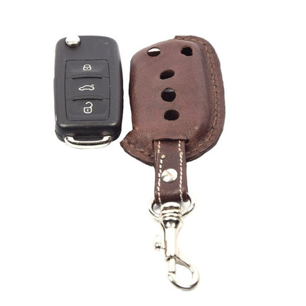 Handgemaakt Volkswagen Sleutel Cover | Leren sleutelhoesje | beschermhoesje | autosleutel