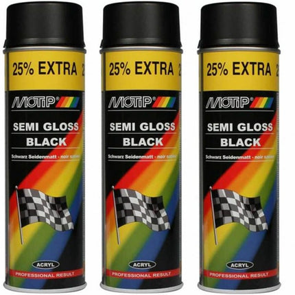 Motip Zijdeglans Acryllak Zwart - 500 ml - Spuit spray zwart - Verf zwart kopen 5 stuks Spuitspray LAK ZWART ZIJDEGLANS 500 ML sneldrogend