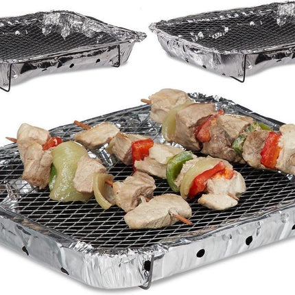 3 Stuks Barbecue - Instant - Wegwerp - Buiten barbecue - Tafel - Rooster - Balkon - Picknick - Barbecue accessoires - Grill - Barbecue kopen - Barbecuen - Barbecue saus -