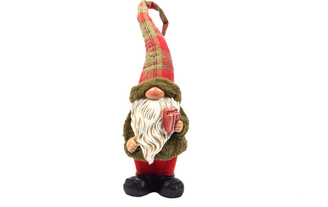 1 Stuks Kerst kabouter in schattig design | 12x10x50 |tuinkabouter voor kerst decoratie |decoratieve kabouter kamerdecoratie voor binnen en buiten |dwerg klein