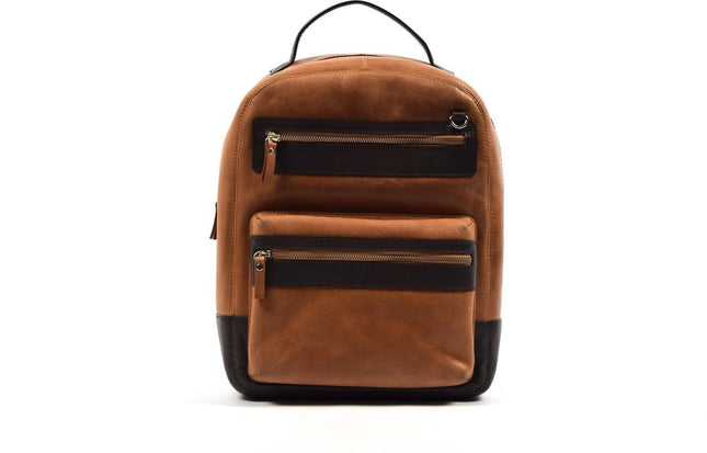 4East Leren Laptop Rugtas - 12,2 inch - Cognac