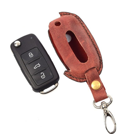 Handgemaakt Volkswagen Sleutel Cover | Lederen sleutelhoesje | beschermhoesje | autosleutel