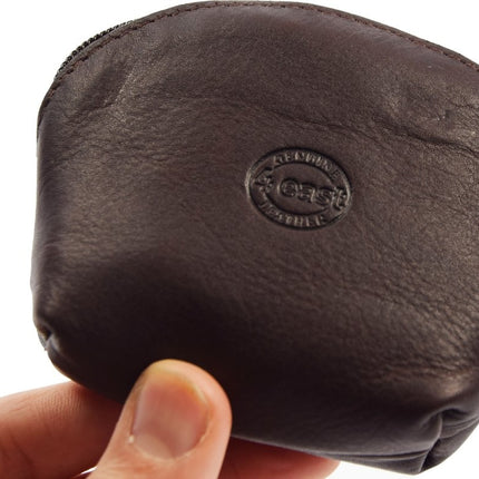 Portemonnee biefgeld muntgeld en creditcard - pasjes - vakantie portemonnee - Compact portemonnee - Buffelleer portemonnee - Kleine portemonnee - Portemonnee - Ronde portemonnee