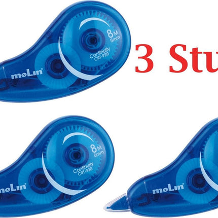 3 stuks Correctieroller - Correctietape - Correctie tape - Correct it - 3 stuks 