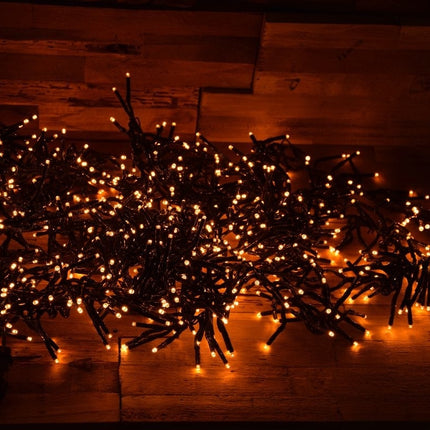 Koppelbare Clusterverlichting| Verlengset | Kerstboomverlichting | Extension set cluster licht | Extra warm wit - 768 lichtpunten |
