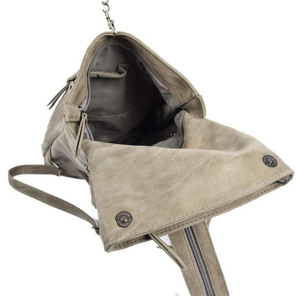 Bicky Bernard Rugzak 8 Litre - Schoudertas - Crossbodytas - tassen - tassen dames - tassen kopen - tassen hengsel - tassen grijs - Dames tas - handtas - handtassen - handtas dames - handtassen dames - handtas Grijs