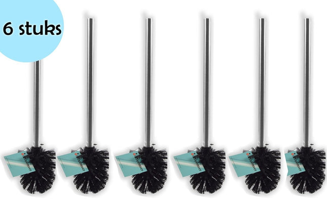 Losse toiletborstel universele RVS Toiletborstel Set - 6 Stuks WC-borstel WC Toilet Borstel Borstels Toiletborstels