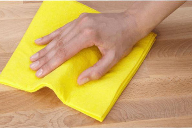 12x stuks gele huishouddoekjes - universele doekjes - schoonmaakdoekjes / schoonmaakspullen