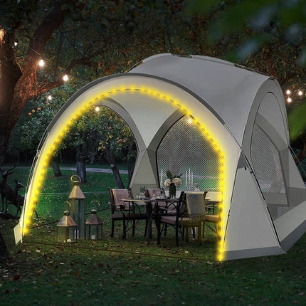 Paviljoen Tuintent met LED verlichting en afstandsbediening 350 bij 350 bij 240 cm - Partytent