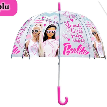Kinderparaplu Barbie 40 cm - Paraplu kind - Transparant Paraplu