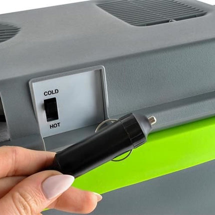 Koelbox 12V - Elektrische Koelbox - 16 L tot 22 L DC - 12V - Grijs-groen Koelt én verwarmt, dus ook handig als je eten warm wilt houden.