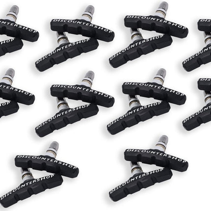 12 set Universele Rubberen Fiets V Remblokken Set - 12 Paar – 24 Stuks – 70mm | Rubber Remblokjes | Fietsen Remblok | Remblokkenset | Remblokset Geschikt voor Mountainbike, Stadsfiets, Vouwfiets en Tourfiets