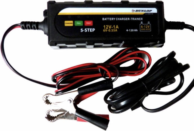Acculader - Druppellader - Acculader voor Auto Motor Scooter Boot Camper - Reparatie Modus - 12V 6A Accu druppel oplader 6 - 12 volt - Accu oplader - zwart