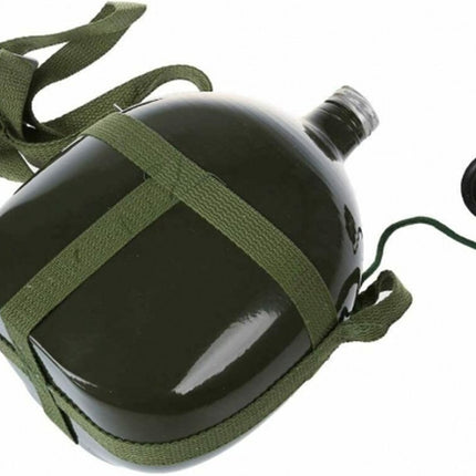 Militair Drinkfles | veldfles - Militair |1.4 liter - heupfles - legergroen - met schroefdop |