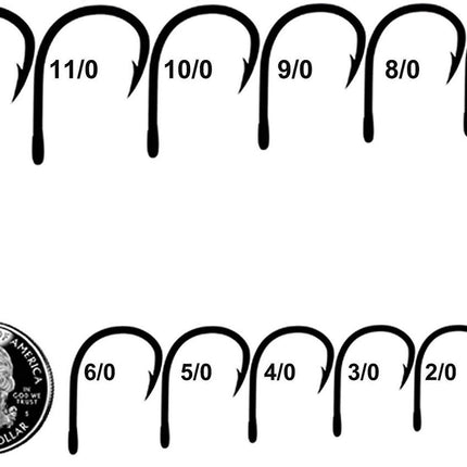 Vishaken - met Oog - 100 stuks - 10 Maten - Hengelsport Accessoires