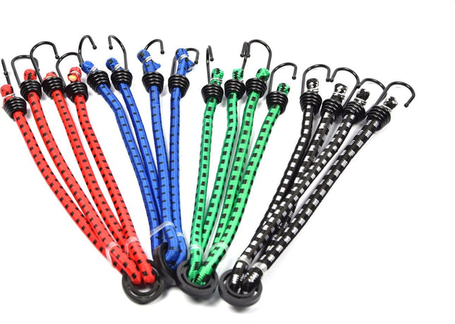 4x snelbinders - Bagagespin 4 haken - spinbinder 60 cm met vier elastische armen -spinbinder 45 cm met vier elastische armen - Elastische binders - met haak- Haak - Binders