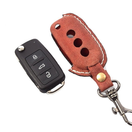 Handgemaakt Volkswagen Sleutel Cover | Lederen sleutelhoesje | beschermhoesje | autosleutel