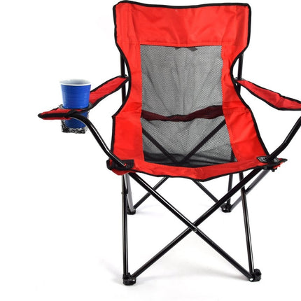 BOBO Camp - Campingstoel - Vouwstoel - Rood - STOEL OPKLAPBAAR 50X50X80CM