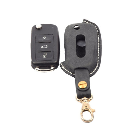 Handgemaakt Volkswagen Sleutel Cover | Lederen sleutelhoesje | beschermhoesje | autosleutel