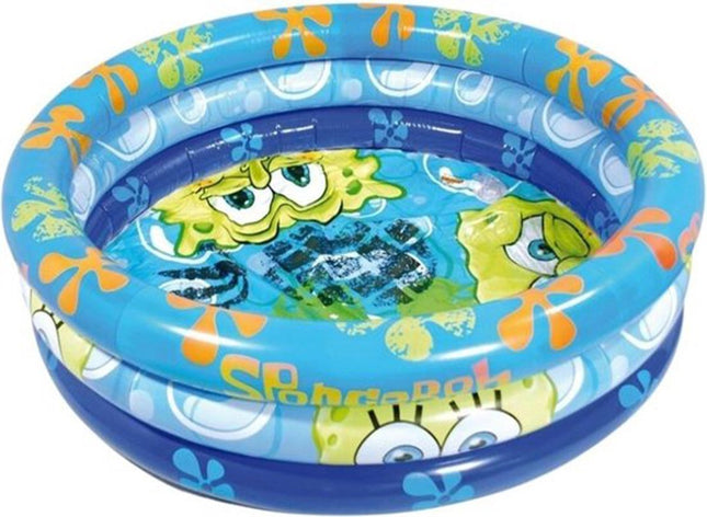 Opblaasbare Zwembad - Rond - Spongebob - 100 cm - Opblaasbaar - Kinderbad - Tuin - Zomer