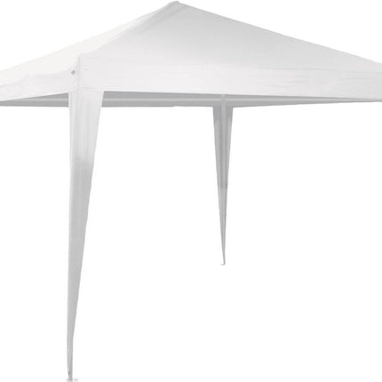Stijlvolle Opblaasbare Feesttent voor Tuinfeesten - Wit Stalen Frame, 3x3m, 2.45m Hoog - Lichtgewicht en Duurzaam