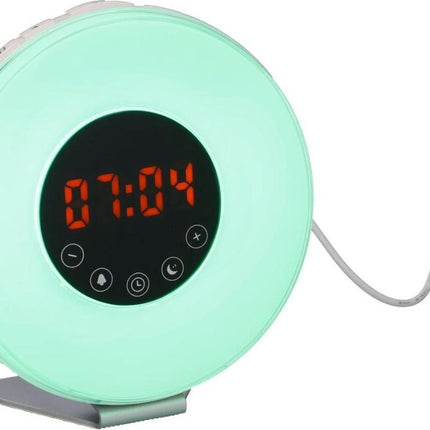 Wake Up Light Wekker - Natuurlijk Wakker Worden - 10 Verschillende Helderheids Standen - Snooze Functie - Radio is Ontvangbaar - Alarm - Verschillende Kleuren Licht - Natuurlijke Geluiden voor een Heerlijke Ontwaking
