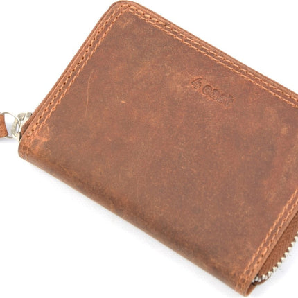 Portemonnee - portemonnee dames - portemonnee heren - portemonnee pasjes - Portemonnee creditcard - Portemonnee met creditcardhouder - 4E-459 -creditcard portemonnee - Lederen portemonnee - Creditcardhouder - Cognac - Camel - RFID Protected Anti skim
