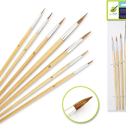 9 -delige penselenset - Verfborstelsets 9 stuks - Penselen - Verven met penselen Brush set