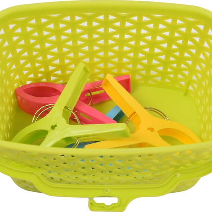 Wasknijpermandje voor knijpers - Mandje voor je knijpers afmeting 22x13x12.5 Groen