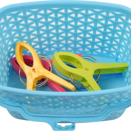 Wasknijpermandje voor knijpers - Mandje voor je knijpers afmeting 22x13x12.5 Blauw