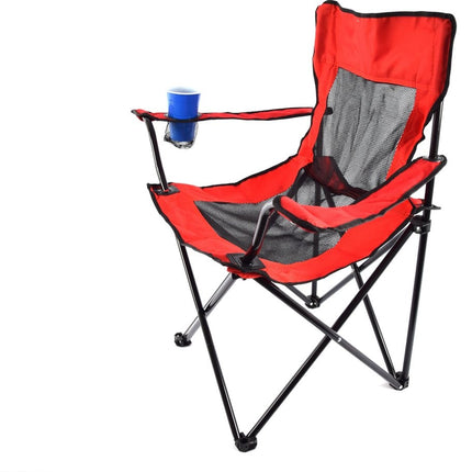 BOBO Camp - Campingstoel - Vouwstoel - Rood - STOEL OPKLAPBAAR 50X50X80CM