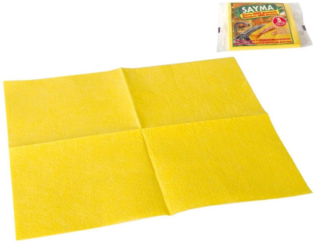 30x stuks gele huishouddoekjes - universele doekjes - schoonmaakdoekjes / schoonmaakspullen
