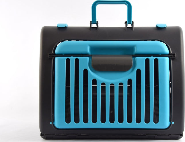 Transportbox voor uw Hond - Honden transportbox - transportbox hond opvouwbaar - hondentransportbox - transportboxen Goedkope transportboxen hond - Transportkooi - Blauw