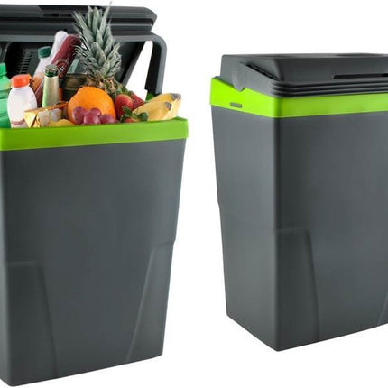 Koelbox 12V - Elektrische Koelbox - 16 L tot 22 L DC - 12V - Grijs-groen Koelt én verwarmt, dus ook handig als je eten warm wilt houden.