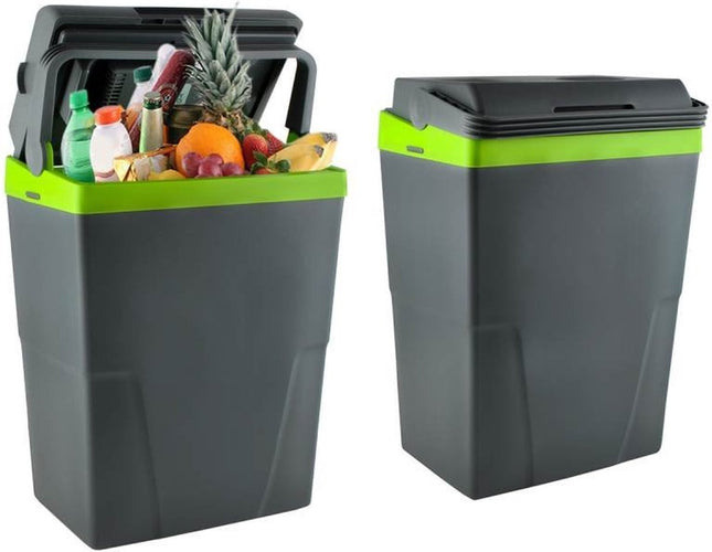Koelbox 12V - Elektrische Koelbox - 16 L tot 22 L DC - 12V - Grijs-groen Koelt én verwarmt, dus ook handig als je eten warm wilt houden.