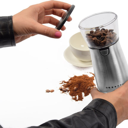 Koffiemolen elektrisch met USB kabel - Compacte koffiemolen Geschikt voor kruiden , granen en koffiebonen - Elektrische koffiemolen