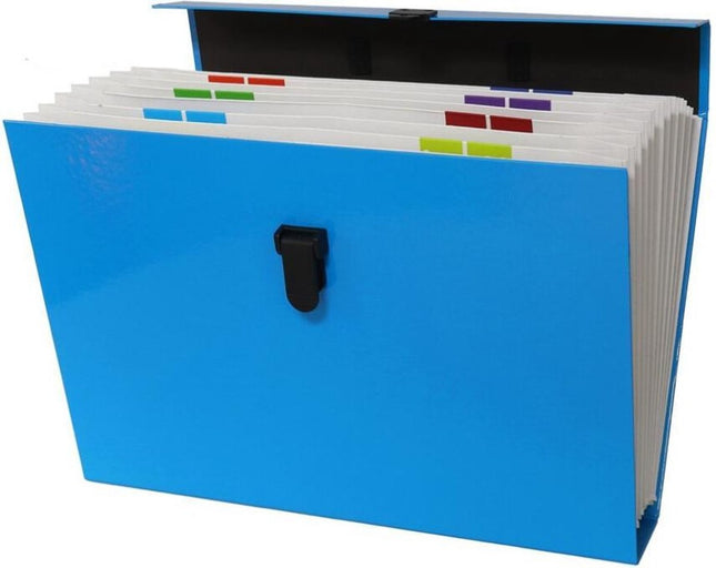 Map Met Handvat - Bestandsmap - Sorteermap - Officemap - Documentenmap - Archiefkast/koffer 36x26 x 6 cm - Kantoor - Map - Papier - Office - Kantoor accessoires - Office mapping - Bureau - Office mappen - Kantoorartikelen