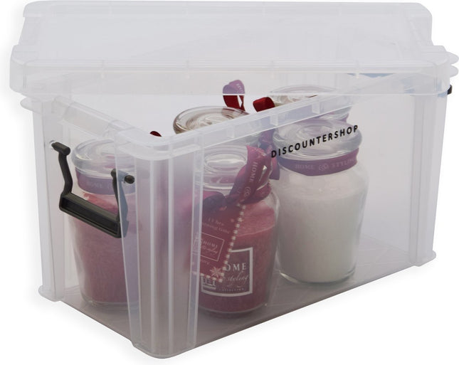 1x Stevige Mini Opbergbox 2.6Liter |Duurzaam| 24x13x14 CM | Opberger | Opbergbak | Opbergdoos | Opbergbakken | Bakken | polypropyleen