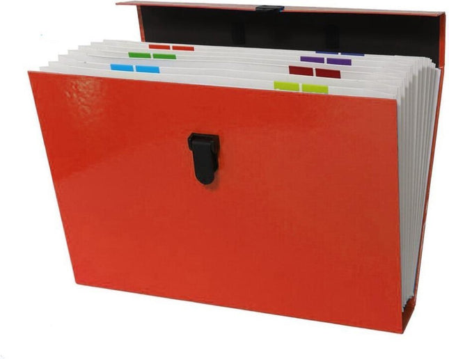 Map Met Handvat - Bestandsmap - Sorteermap - Officemap - Documentenmap - Archiefkast/koffer 36x26 x 6 cm - Kantoor - Map - Papier - Office - Kantoor accessoires - Office mapping - Bureau - Office mappen - Kantoorartikelen