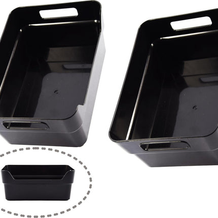 Opberg box kopen- Bakjes - Opbergbak - Gereedschapsbak 4 stuks - afmeting 200 mm x 140 mm x 80mm - Opbergbox 
