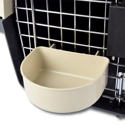 Katten- honden reismand | 33cm L x 50cm B x 33cm H | tot 12 kg | Kunststof | met Handvat en Handige Deuren